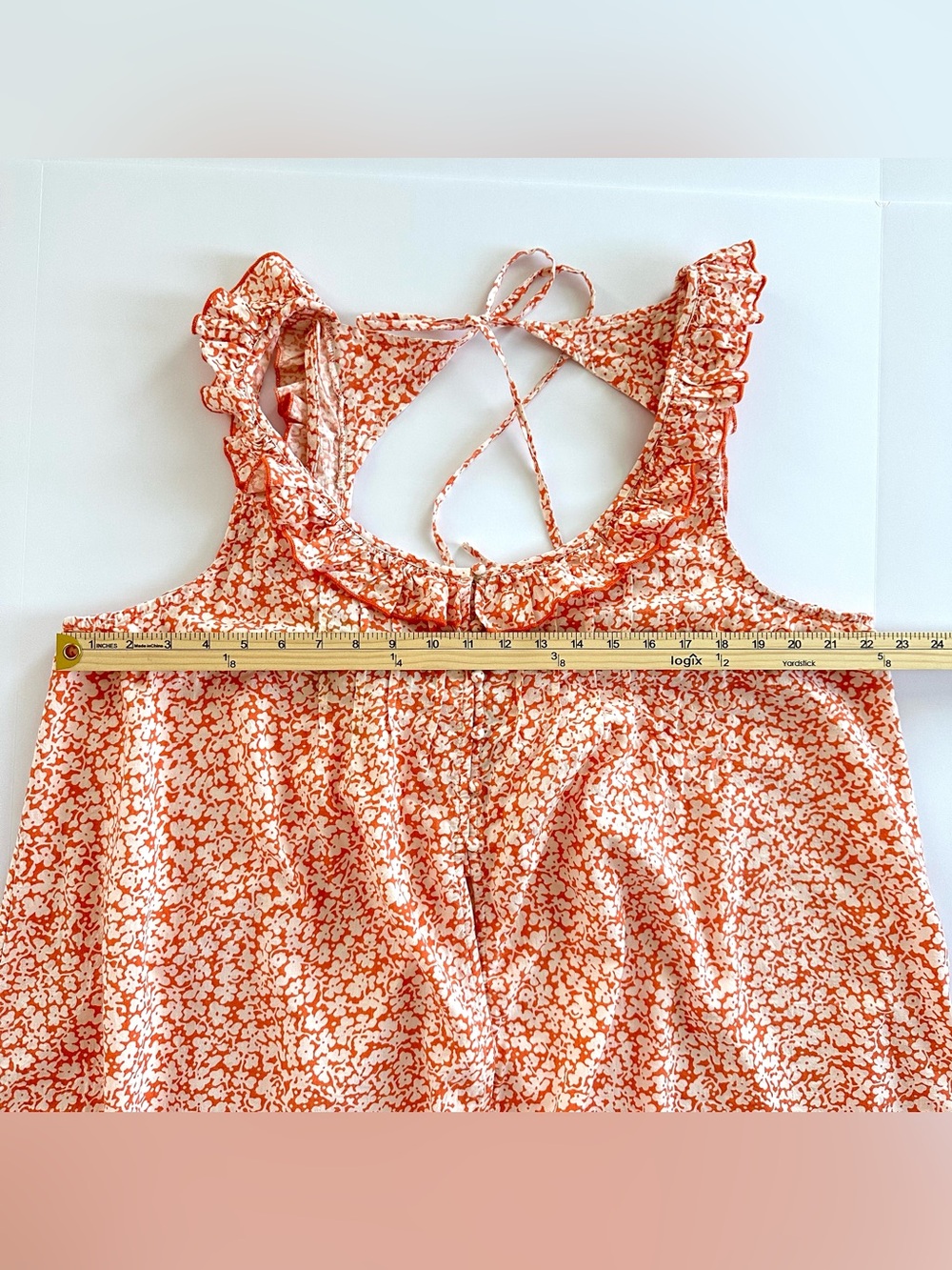 ✨Set✨ Sleeveless Ruffle Tunic & Ruffle-Waist Shorts by Anthropologie | XL | GUC - Picture 11 of 16